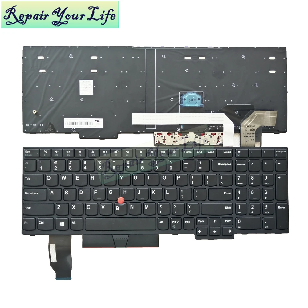 Клавиатура для ноутбука Версия США для IBM T580 E580 E585 L580 SN20P34095 PK131672A00 01YP560 подсветка клавиш черный стиль лучший