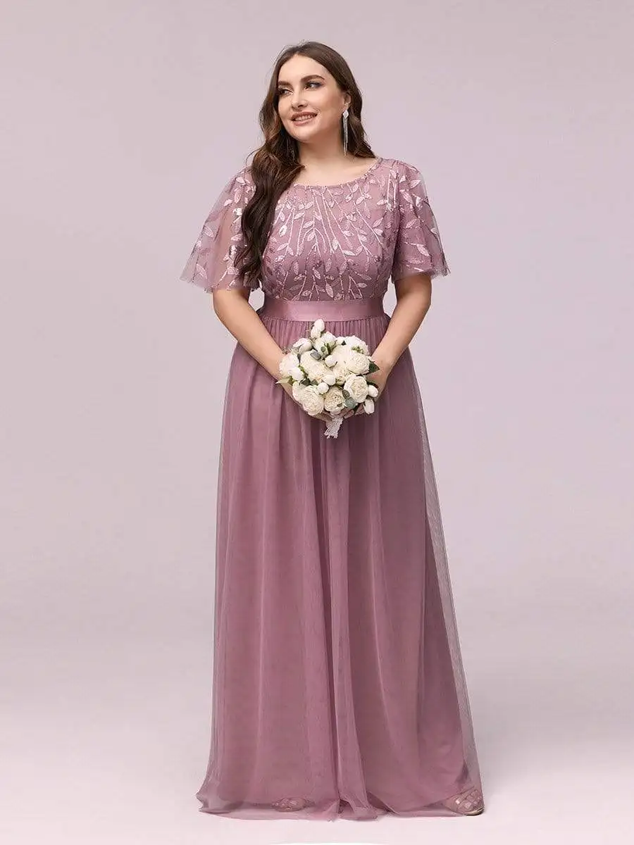 Gorgeous Bridesmaid Dress with Deep V-neck