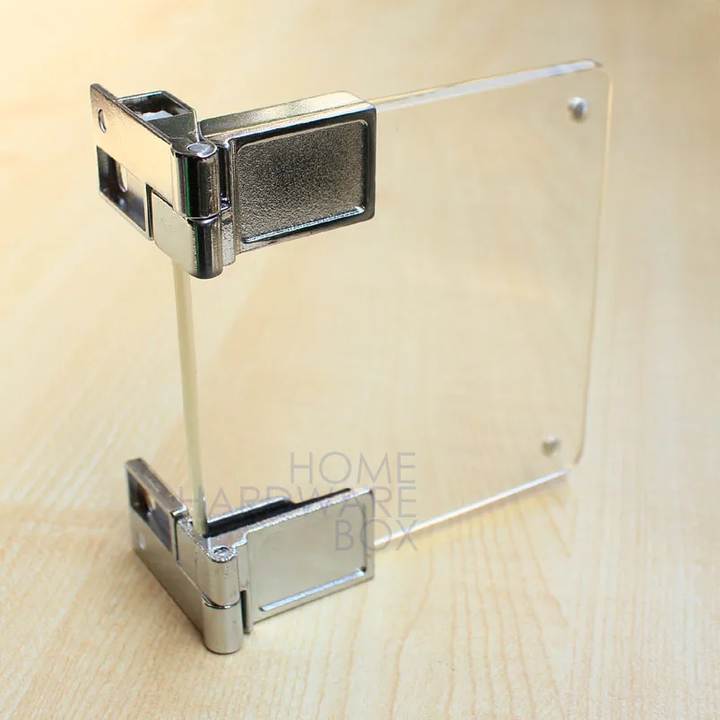 Стеклянная дверь шкафа Зажимная петля хромированная самоблокирующаяся|lock