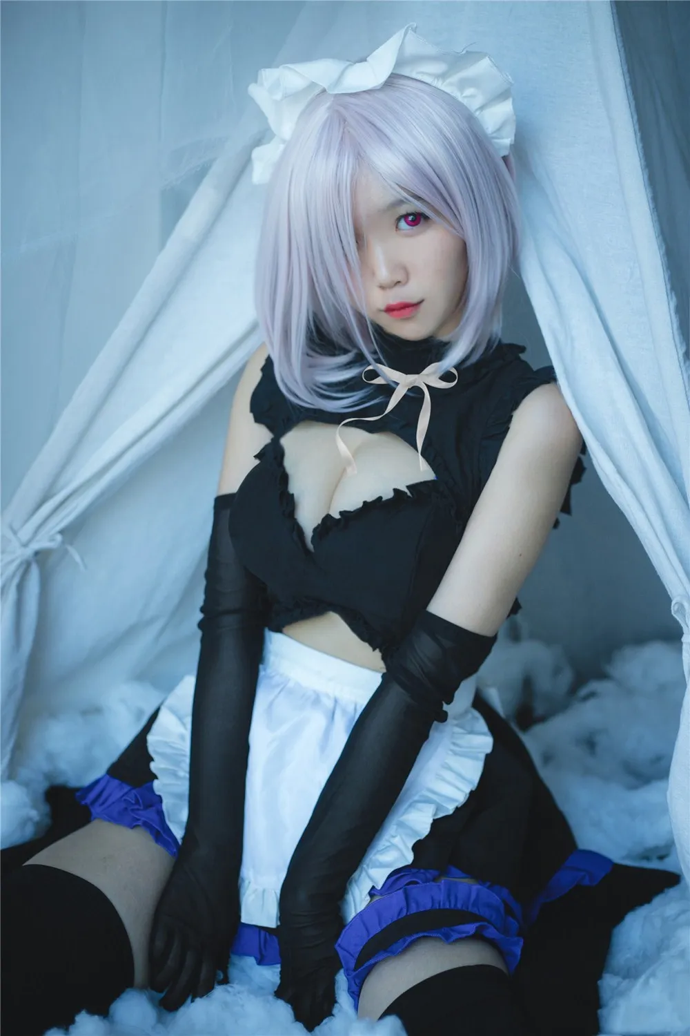 Fate Grand Order Mash Kyrielight, сексуальные топы, фартук горничной, платье, Униформа, наряд, аниме, костюмы для косплея