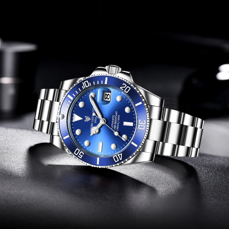 automatic mechanical sport diving watch