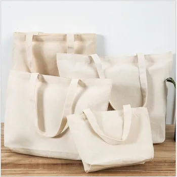Canvas Bag Grocery Bag Food shopper Bag Eco-Friendly foldable Bag folding Pocket Tote Portable Shoulder Handbags Shopping bag 1