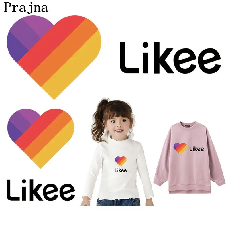 Наклейки для одежды Prajna Likee App Термочувствительная Одежда девочек сделай сам