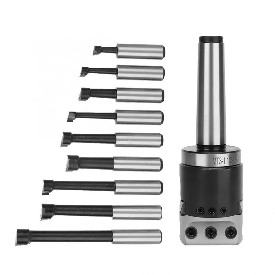

High Hardness Carbon Steel F1 Boring Head Adapter 1-1/2-18UNF Tail Thread M12 MT3 Shank Tail Thread Boring Tool