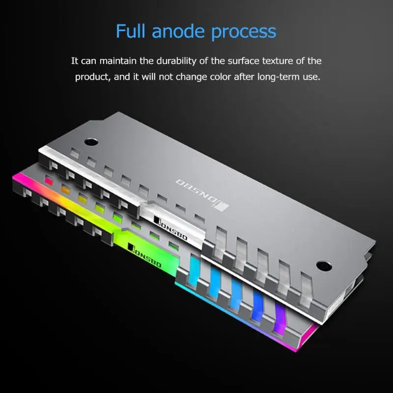 Jonsbo 2 шт RGB охлаждающий жилет памяти 256 цвет авто изменение рабочего стола NC-2 радиатор охлаждающий жилет теплоотвод ОЗУ