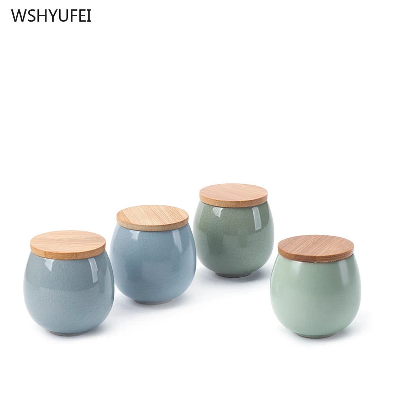 

Sealed tea cans mini portable blush lipstick cans open ceramic moisture cups and jars a jar of tea packaging porcelain bottles