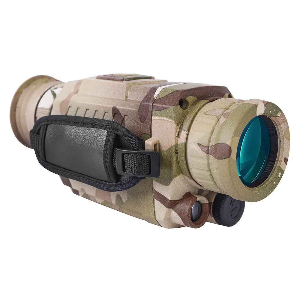 Охотничий Тактический монокулярный телескоп ночного видения Камуфляжный/черный инфракрасный встроенный цифровой фотоаппарат для большого диапазона