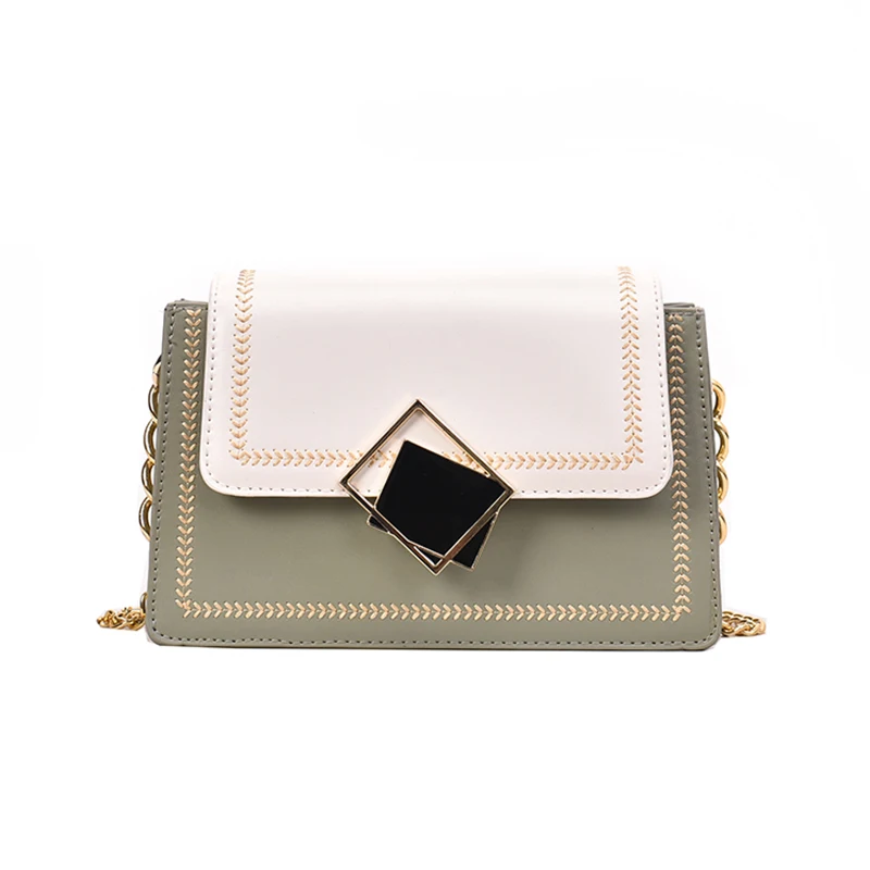 

2019 fashion new high quality pu leather easy matching Chaindiagonal shoulder