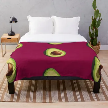 

Avocado Part 1 Blanket Wool Flannel Plush Blanket Bedspread For office Sherpa Blanket Couch Quilt Cover Travel