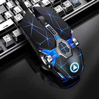 

New Arrival 1pc Wireless Gaming Mouse 7 Color LED Backlit Rechargeable Optical Mice for PC Computer Peripherals