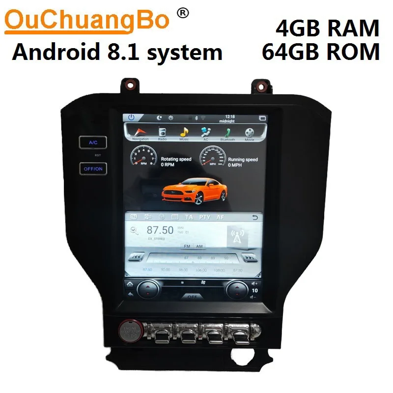Мультимедийный gps-рекордер Ouchuangbo для Ford mustang 2015-10 4 android 2018 + 64 ГБ | Автомобили и