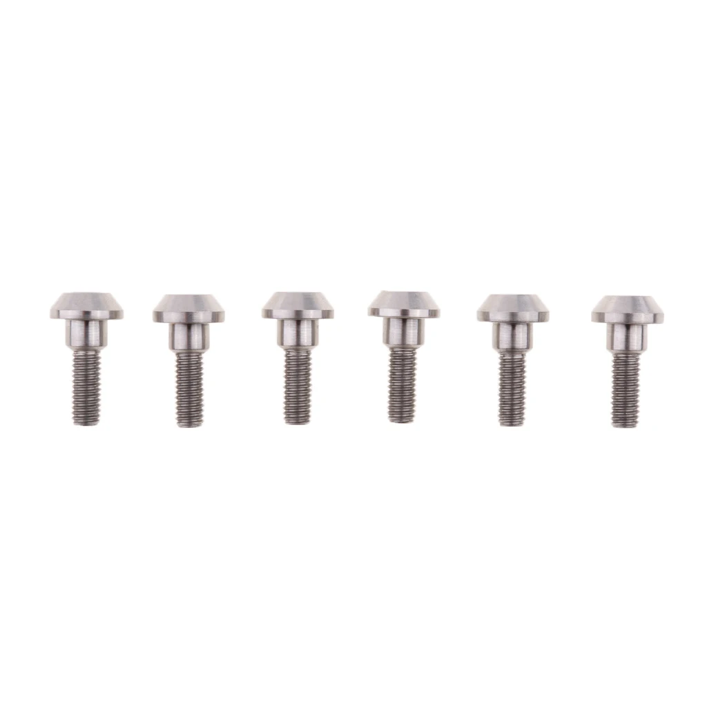 Серебристые болты ротора дискового тормоза M6x20mm из титана/Ti для Suzuki GSXR Yamaha R6 R1 6