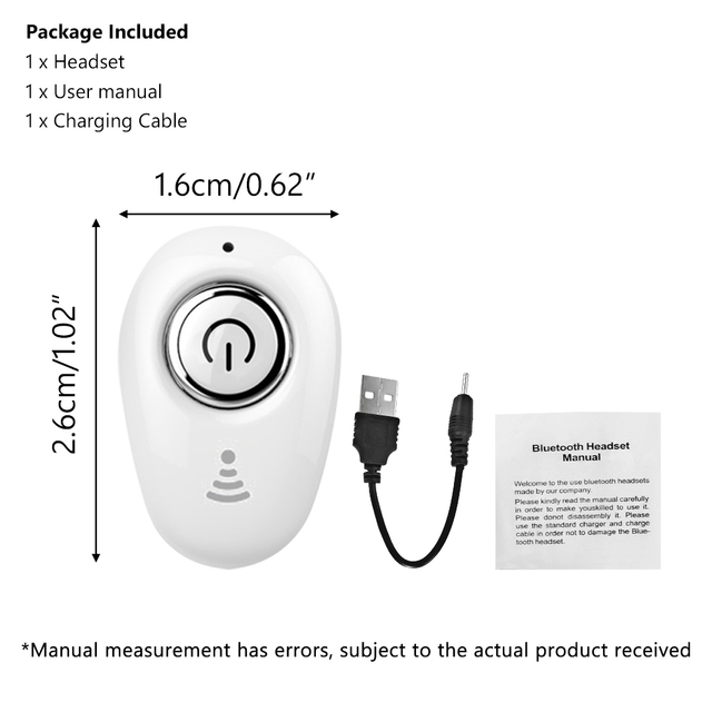 Wireless Headphones Mini Single Noise Cancelling Bluetooth-compatible Earphone Handsfree Stereo Headset With Mic