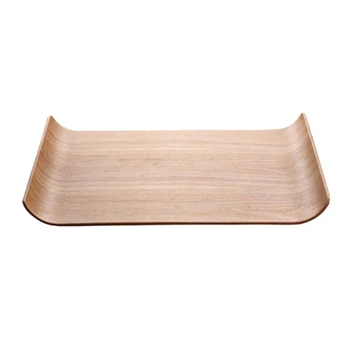 

1 Pc Square Creative Wooden Household Serving Tray Friut Tray Food Tray Cake Tray for Party Service