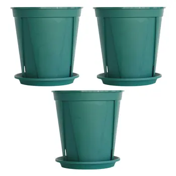 

Plastic Plant Pot Durable Breathable Plastic Plants Basin Plants Flower Pot Plastic Flowerpot for Home Office