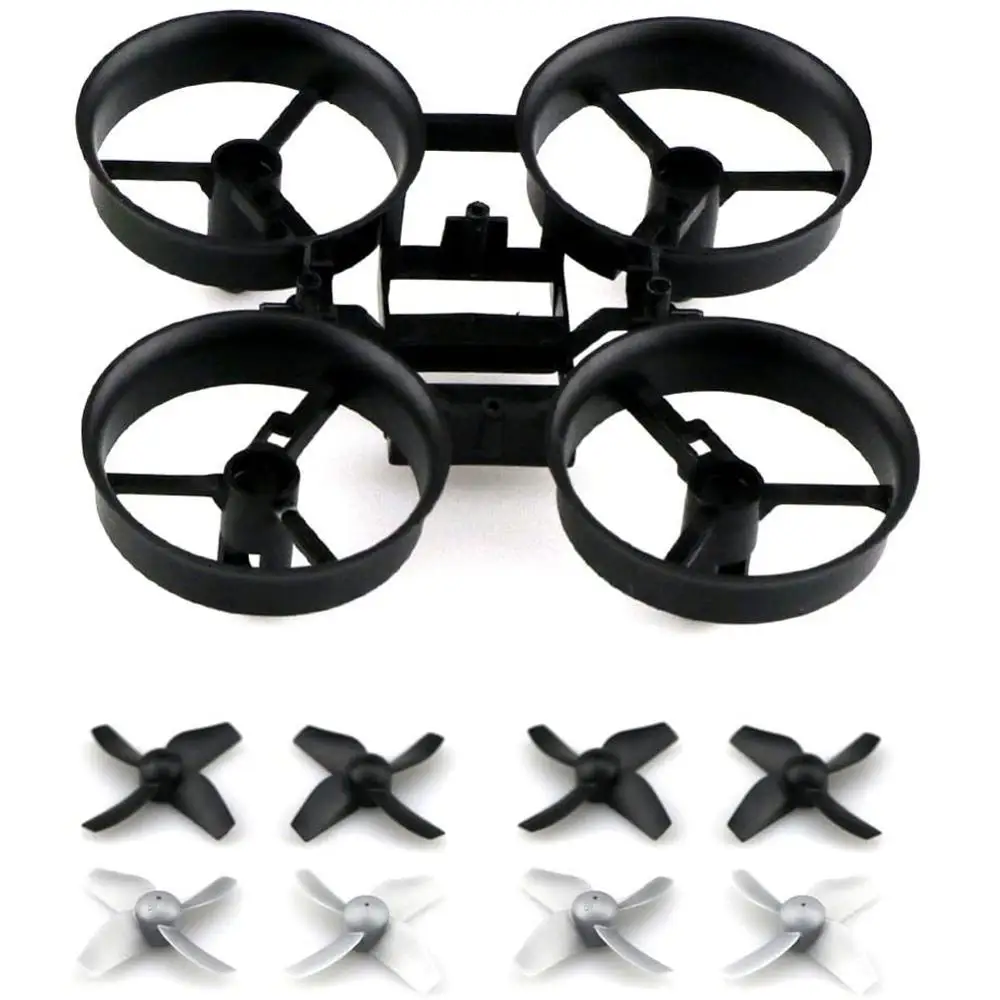 Cadre et hélices de drone RC pour compatibles JJRC H36, Eachine E010, Blade Inductrix, détail des fixations