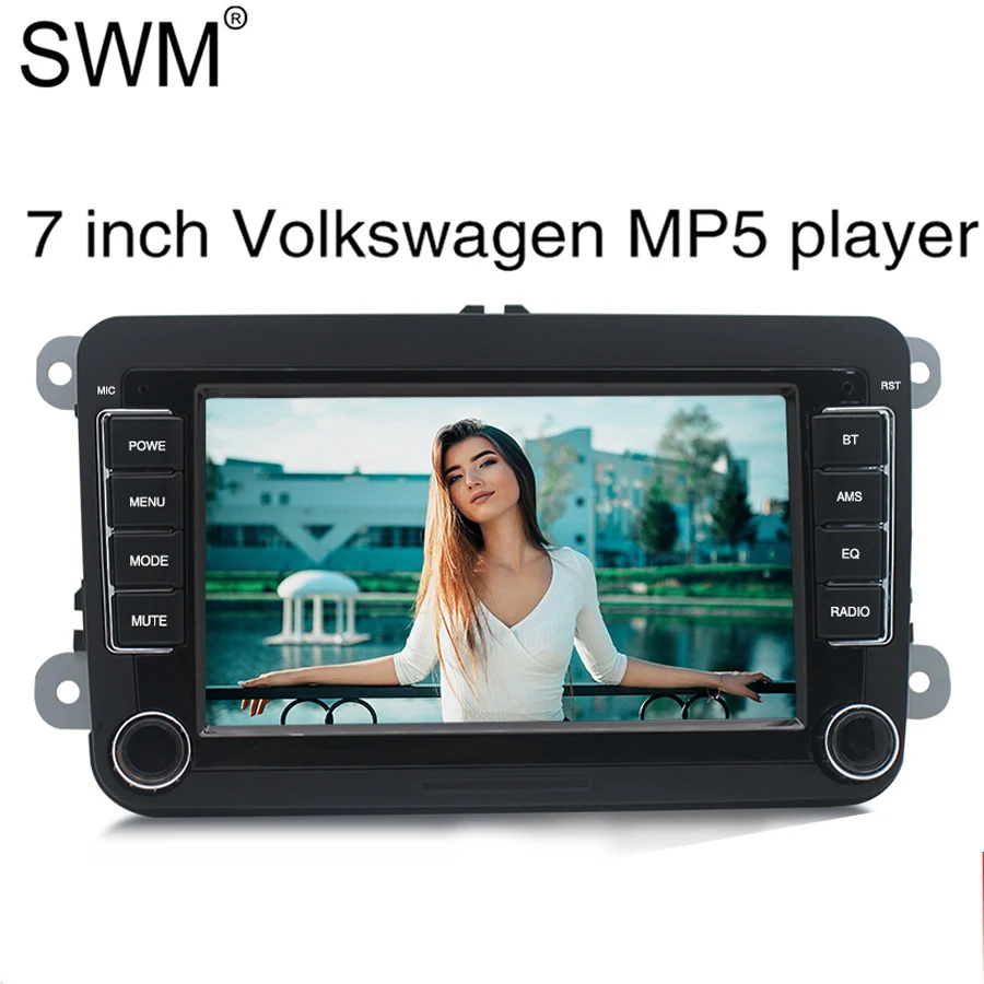 2 Din автомагнитола для Фольксваген Гольф 5 " Авто Радио Стерео MirrorLink камера заднего вида авторадио радио Coche Bluetooth FM - Цвет: Car Radio Only