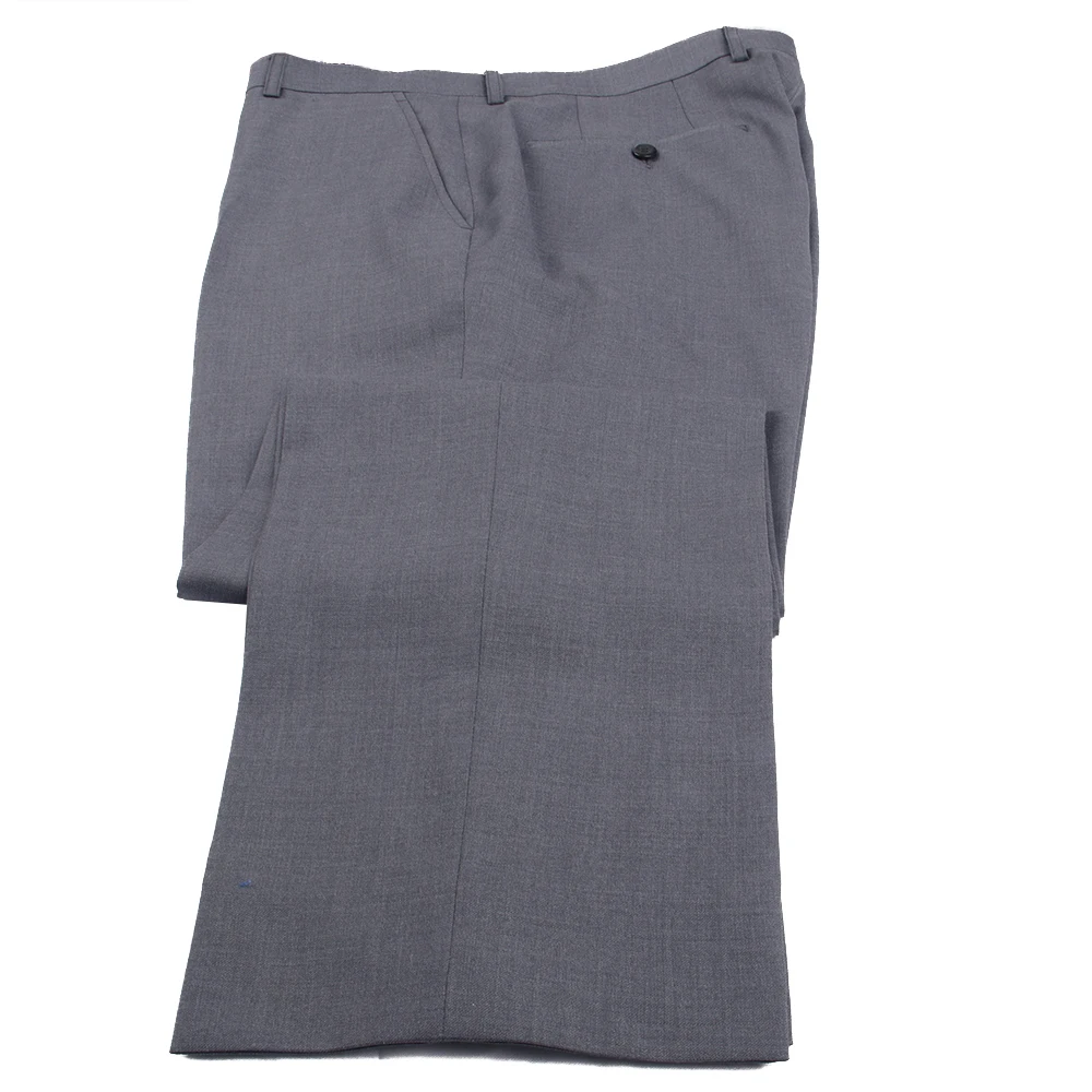 Luxury Super 120 100% Wool Dress Pants Custom Made Gray Suits Pants Tailor Made Grey Business Trouser Bespoke Trousers Office