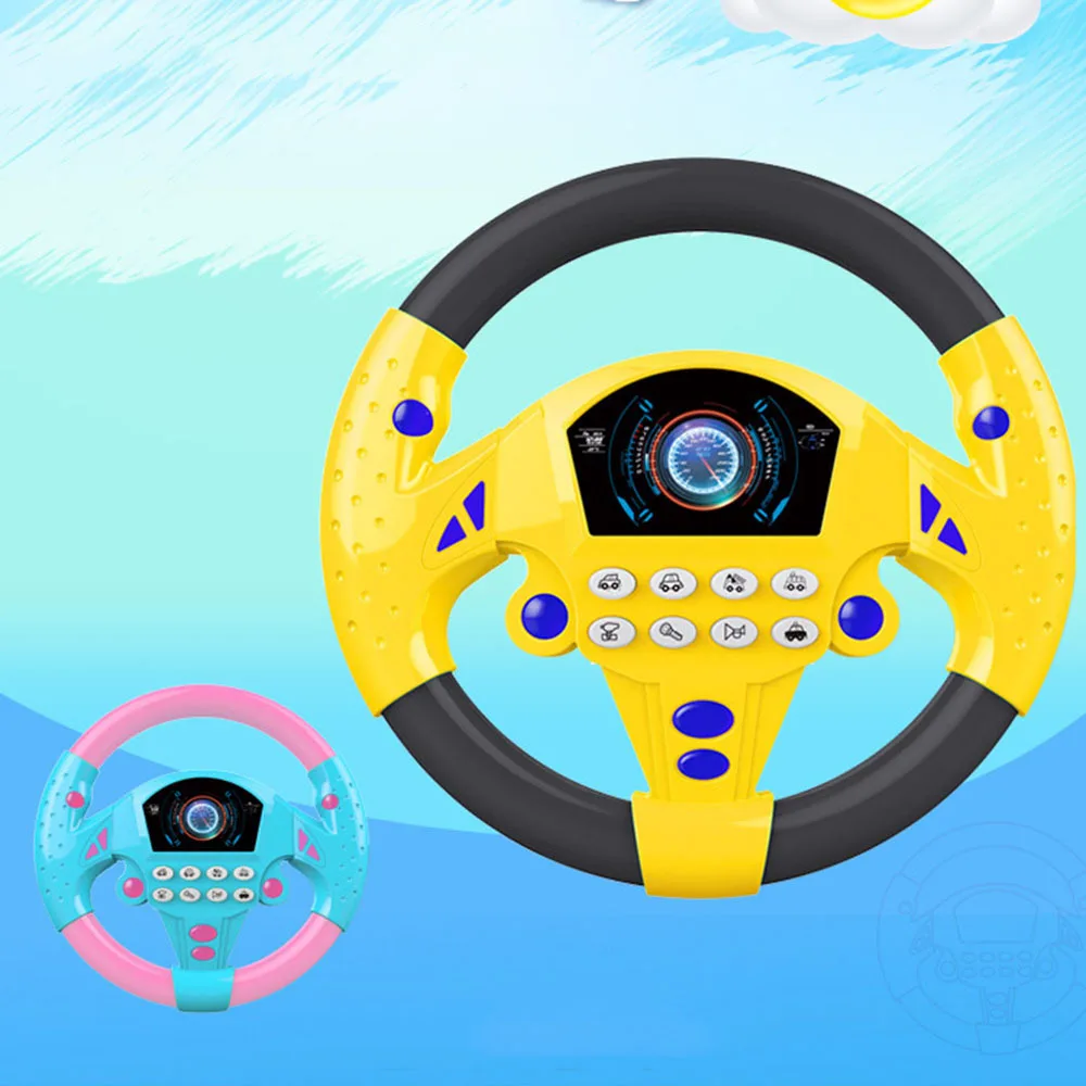 

Simulation Steering Wheel with Light Baby Musical Developing Educational Toys Electronic Vocal Toys for Children Birthday