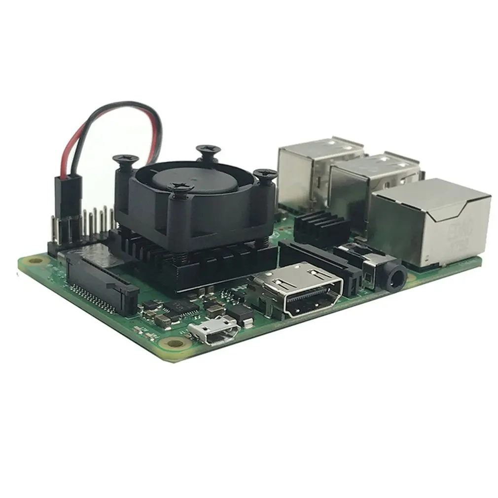 Raspberry Pi 3B+ вентилятор охлаждения 5 в радиатор модуль радиатора с термоклеем 25*25*16 м