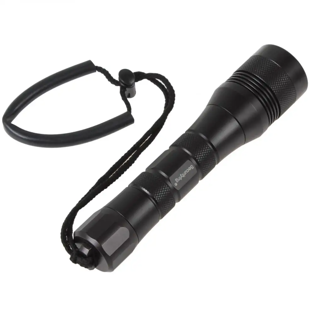 SecurityIng 1050Lm U4 LED 150M Depth Diving Flashlight with Head Mechanical Rotary Switch for Diving / Outdoor / Camping