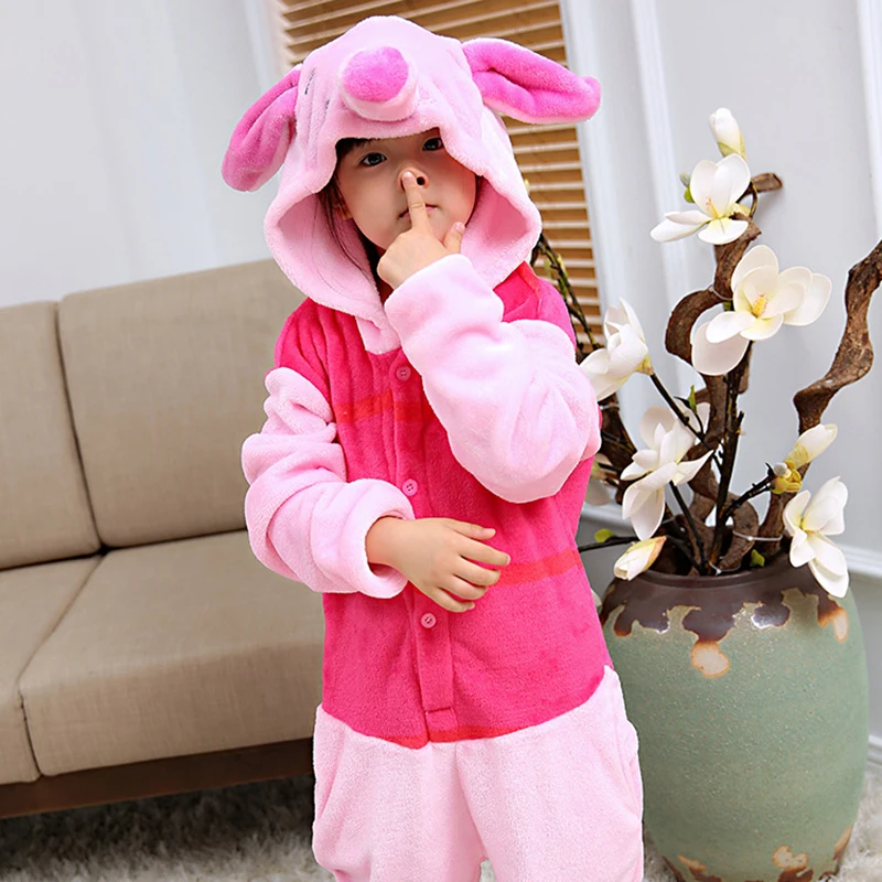 2020-Women-Piglet-Pig-Overalls-Jumpsuit-Flannel-Children-Costume-Kigurumi-Onesie-Blanket-Sleepers-Kids-Adults-Pajama