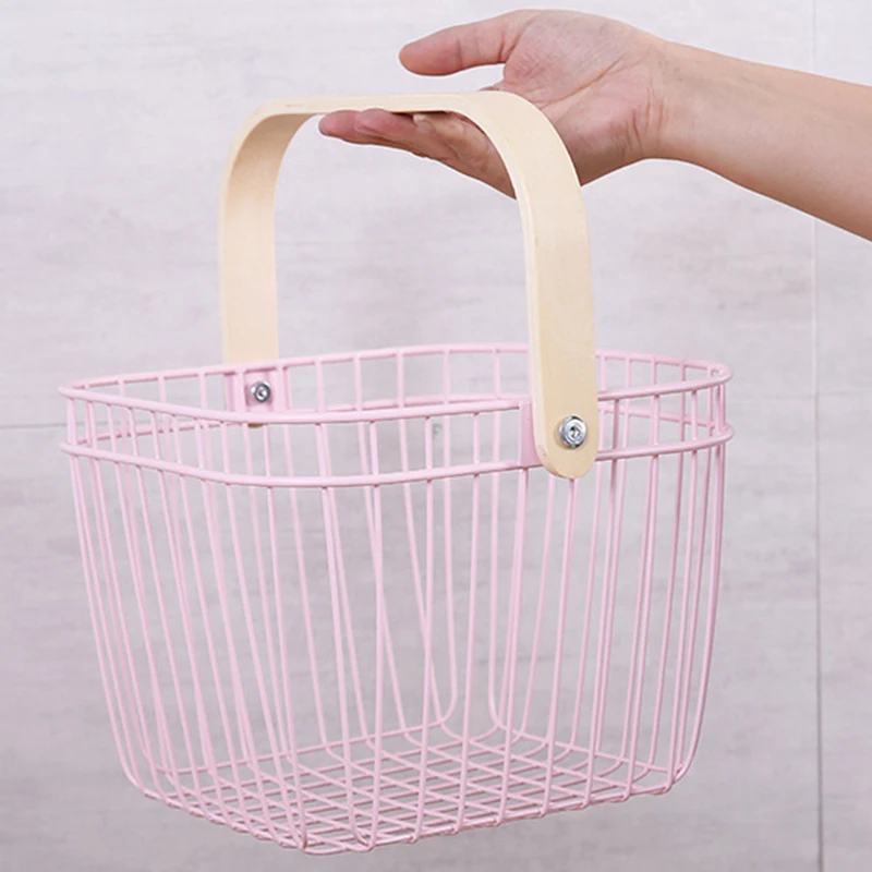 Iron Fruit Basket Holder Storage Snack Basket Household Tea Table Fruit Basket for Home Dining Table Decor