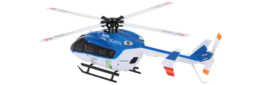 Оригинальный XK K124 EC145 6CH бесщеточный двигатель 3D 6G система RC Вертолет совместимый