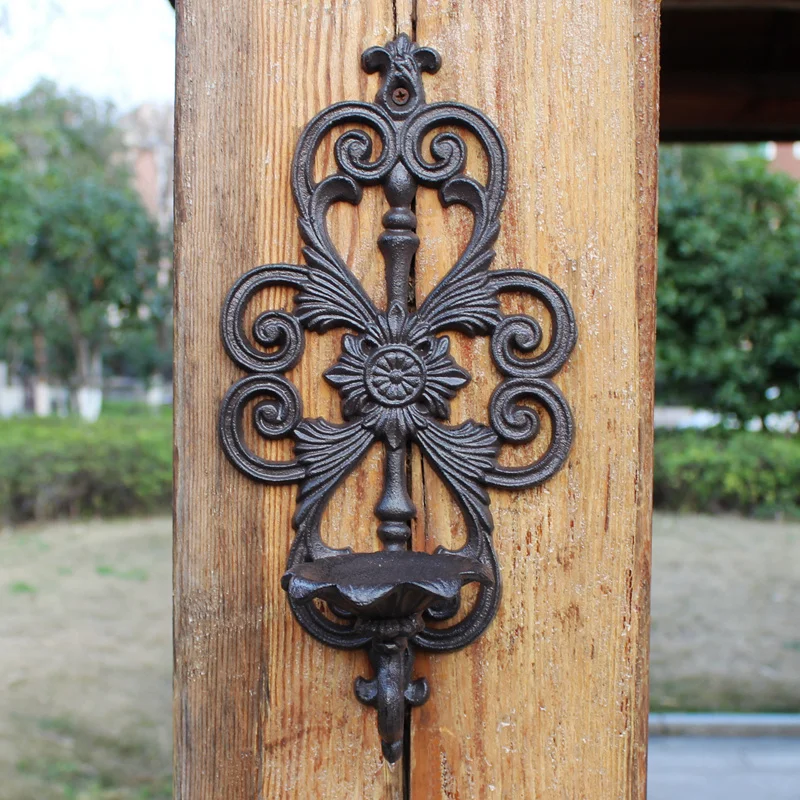 Antique Handmade Cast Iron Wall Candle Holder American Farm Country Accents Home Garden Decor Wall Mounted Metal Candle Holder Antique Handmade Cast Iron Wall Candle Holder American Farm Country Accents Home Garden Decor Wall Mounted Metal Candle Holder