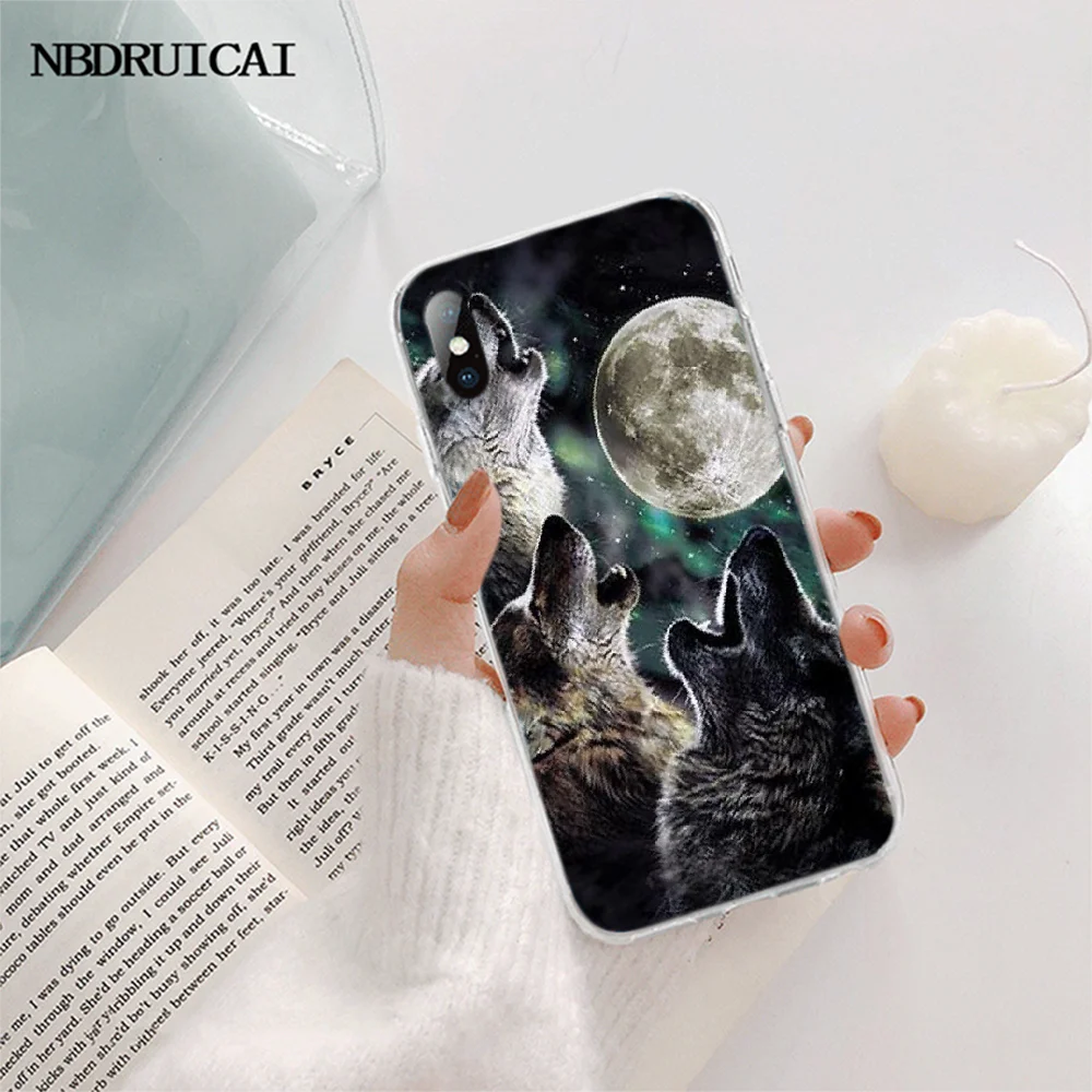 NBDRUICAI красочный лев тигр леопард волк Новое поступление чехол для мобильного