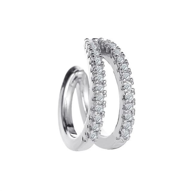 Cartilage Conch Without Piercing Cuff Earring Earcuff Wrap Rock Earring Cuff No Piercing Women Crystal Clip Ear Adjustable