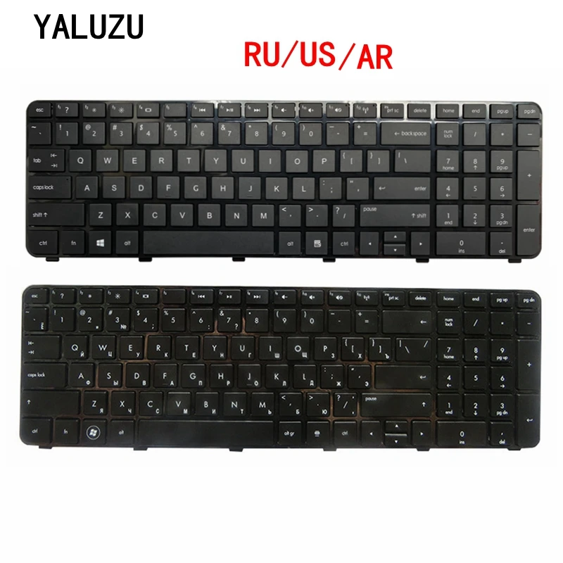 RU/US/AR для HP Pavilion DV7 6100 6200 6000 639396 251 634016 Русская клавиатура ноутбука|Клавиатуры