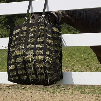 

Hay Bag Four Sided Slow Feed Hay Bag Storage Bag for Horse Feeder Horse Racing Equipment