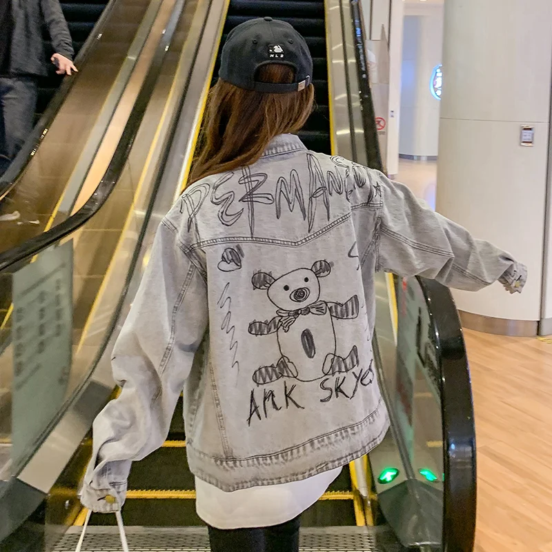 

2021 Jacket Denim Fashion Short Free Shipping Real Shot For Women Washed