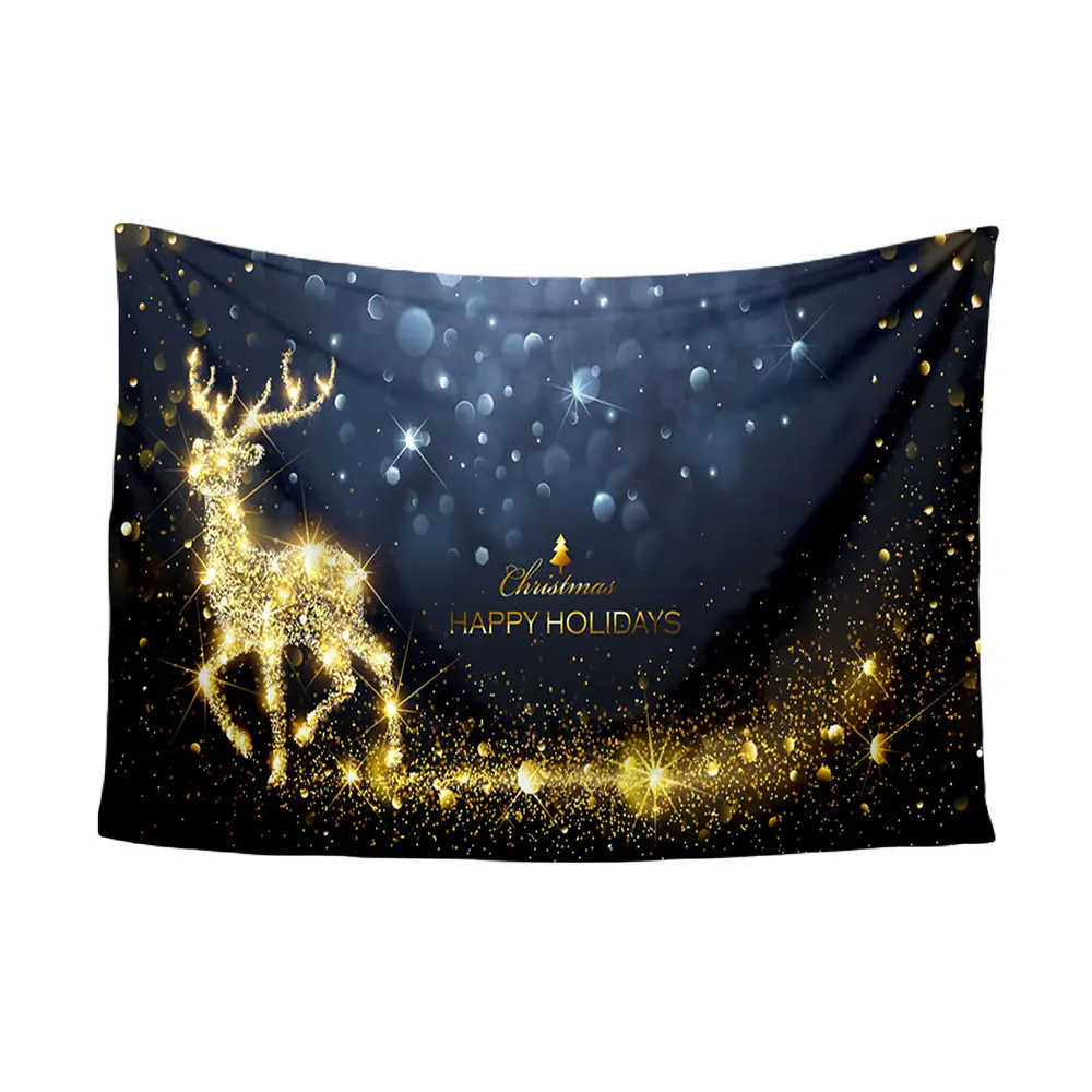 9 Wall Art Snowman Christmas Tapestry Tapestry Polyester Blanket Blanket Decor Throw Xams Home Santa Claus Wall Hanging - Цвет: 9