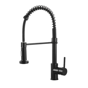 

TOP Sprayer Faucet Single Handle Pull Out Sprayer Kitchen Taps Pull Down Kitchen Sink Tap Telescopic Pull-Out Universal Spring T