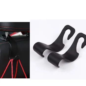 

2PCS Car Headrest Hook Seat Back Hanger for Bag Handbag Purse Grocery Cloth Portable Multifunction Clips Car Styling