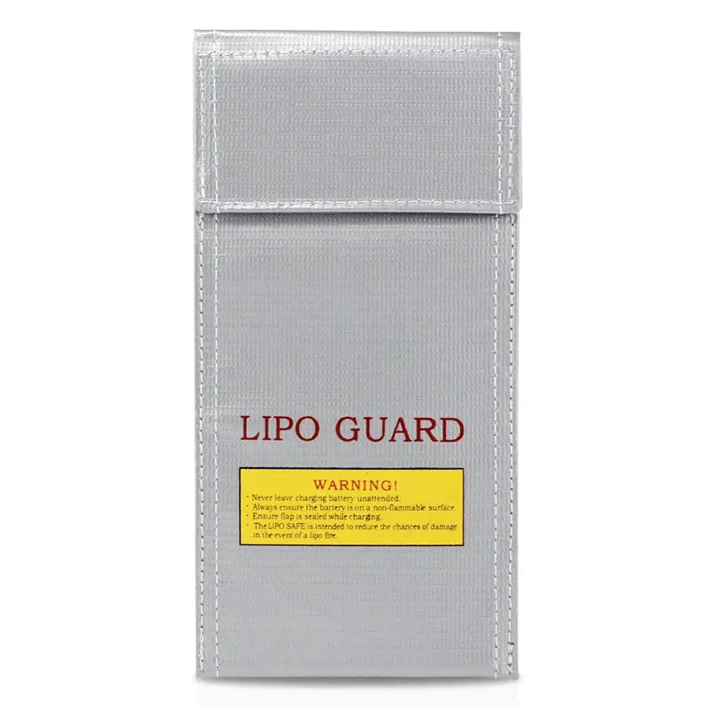 

LiPo Battery Guard Bag Fire Resistant Safety Protective Bag Charger Sack (10 x 20cm)