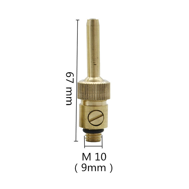 Adjustable Brass Water Curtain Waterline With Valve Fountain Nozzle 1/4" M10 M12 M14 Male Thread Garden Landscaping Fountain