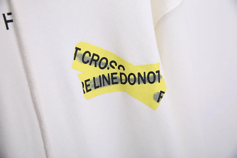 OFF-WHITE OW желтая мужская толстовка с капюшоном