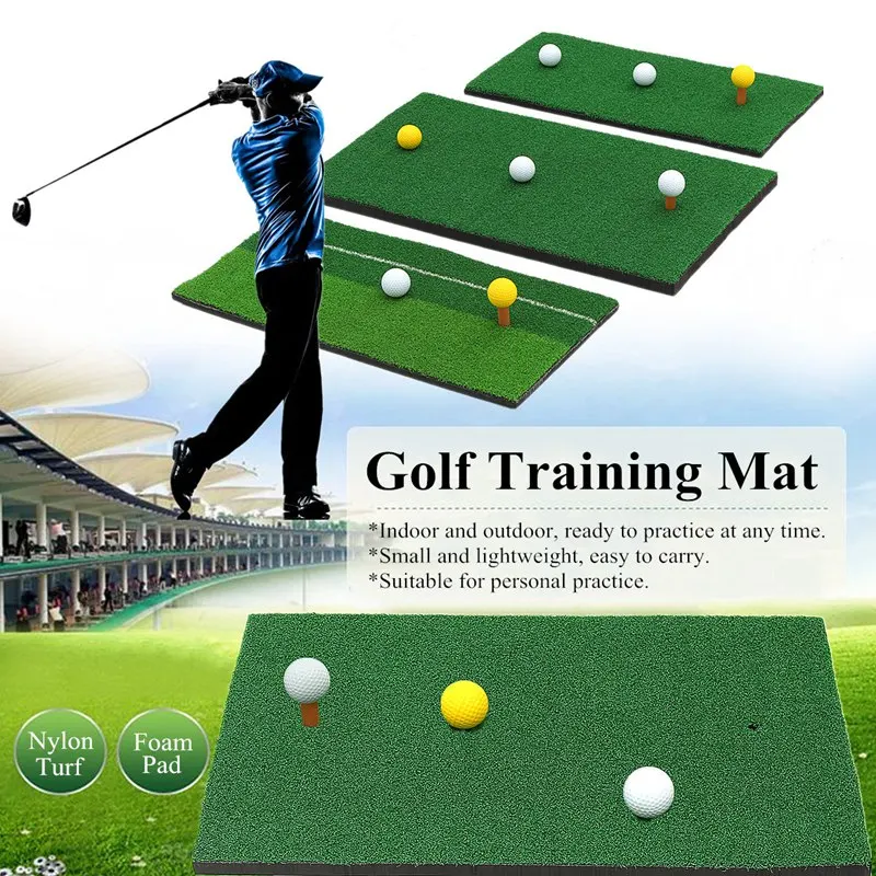 Подкладка для гольфа тренировочные коврики нейлон дерн измельчение вождения диапазон тренировочные коврики для помещений подходит для личной практики противоскользящие