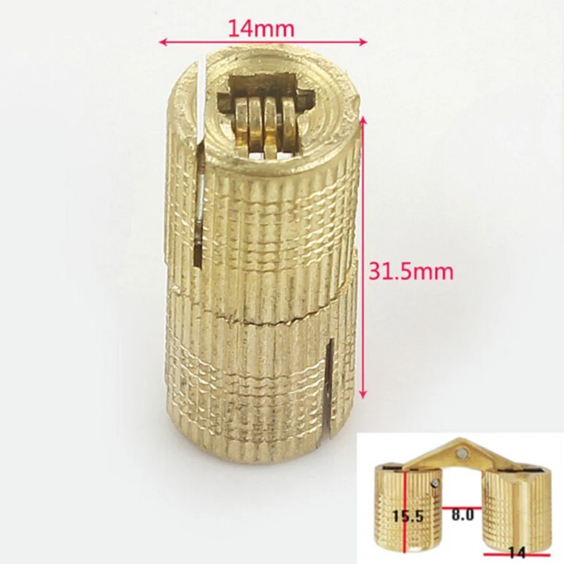 Pure Copper Invisible Concealed Gift Box Cabinet Doors Hinge Accessory Kit