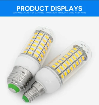 

Super Bombillas LED Bulb E27 E14 SMD5730 E27 LED Lamp 36 48 56 69leds 220V lampada LED light Bulb Chandelier Led Lights For Home