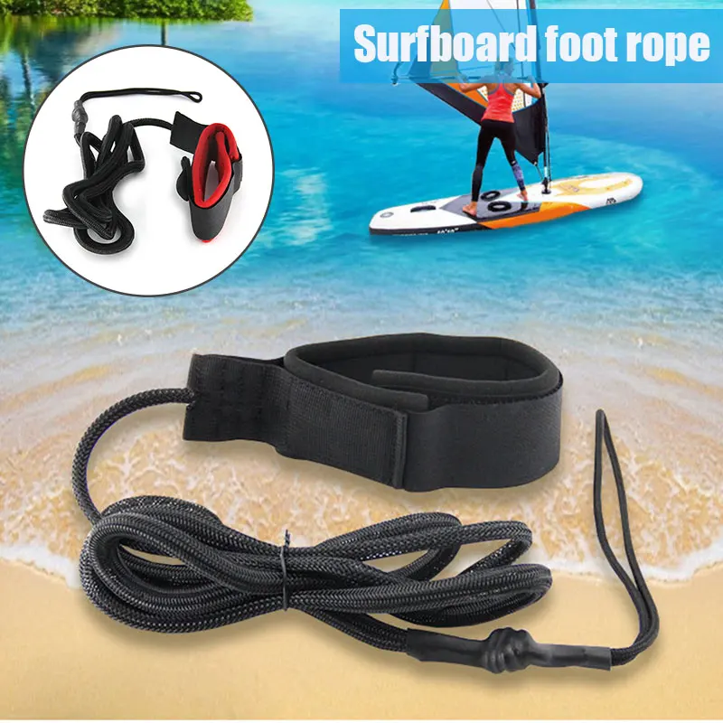 Stand-Up Paddle Board Surfboard Coiled Leash Leash Hand Rope Wrist Strap With Adjustable Ankle Cuffs For Paddleboard