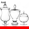 Creativity Clear Glass Bottle European Modern Transparent Crystal Candy Snacks Storage Jar with Lid Wedding Decoration Ornaments 1