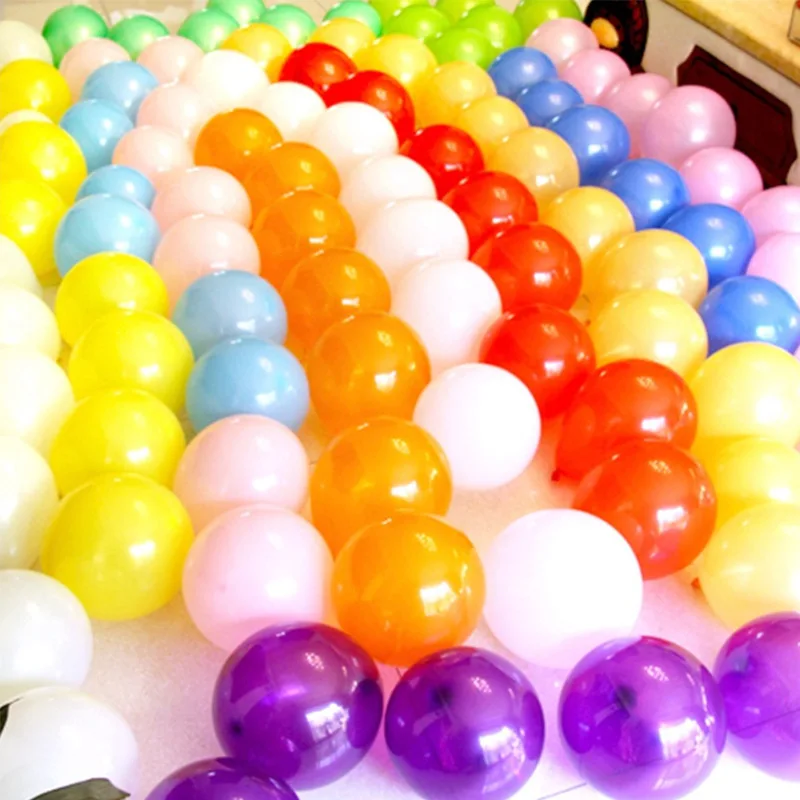 100 шт./лот 10 дюймов латексные воздушные шары для гелия круглые шары толстые жемчужные золотые серебряные воздушные шары для свадьбы вечеринки дня рождения ребенка