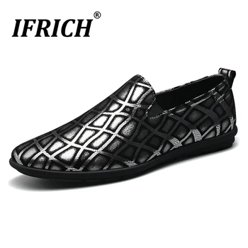 

Autumn Loafers Men Shoes Black Leather Sneakers Men Designer Drive Shoes For Mens High Quality Flats Shoes Mens Natural Leather