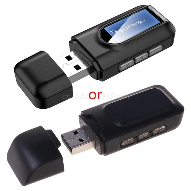 OOTDTY USB Dongle Bluetooth 5.0 Audio Receiver Transmitter with