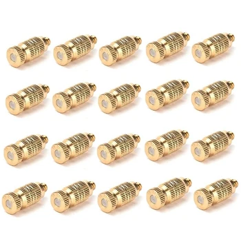 

Air Humidification 20 Packs of 0.2mm Garden High-Pressure Spray Atomizing Nozzles, 0.008 inch Orifice (0.2mm), 3/16 UNC