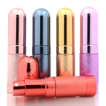 

5ml Refillable Perfume Sprayer Atomizer Glass Inner Container Metal case Fine Mist Portable Makeup Empty Bottle DW